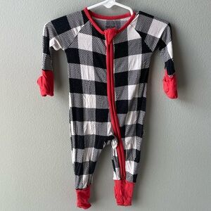 Little Sleepies Buffalo Plaid Bamboo Zippy Sleeper